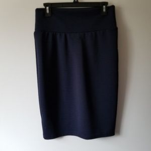 Lularoe Navy Pintucked Cassie